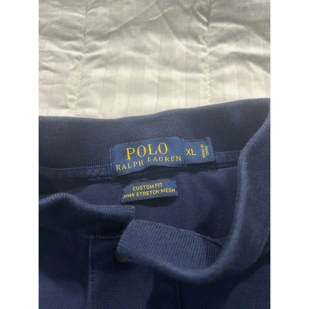 Polo Ralph Lauren Custom Fit Pima Stretch‎ Mesh Polo Shirt XL (427)